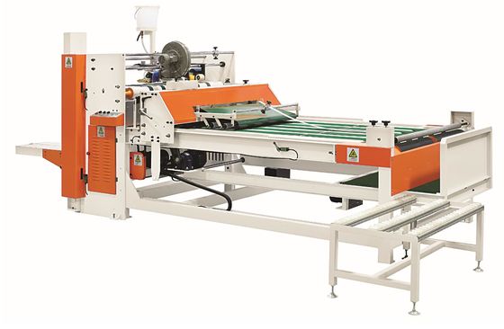 45m/Min Semi Auto Gluing Machine , Automatic Folding Gluing Machine 2.5kw