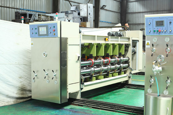60mm Corrugated Box Printing Machine / Rotary Die Cutting Machine