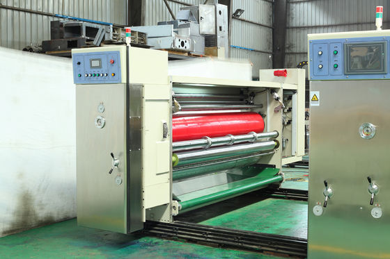 60mm Corrugated Box Printing Machine / Rotary Die Cutting Machine