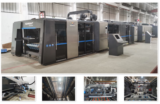Full Computerized Control Automatic Carton Folding Gluing Machine Case Maker 200 Sheet/Min