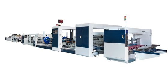 Patent Cert Automatic Folder Gluer Stitcher Machine / Cardboard Stitching Machine