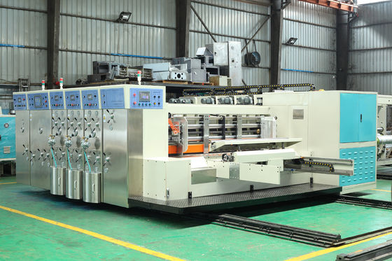60mm Corrugated Box Printing Machine / Rotary Die Cutting Machine